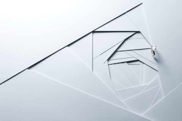 灰色抽象几何壁纸免抠