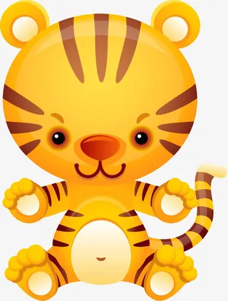 可爱小老虎免抠
