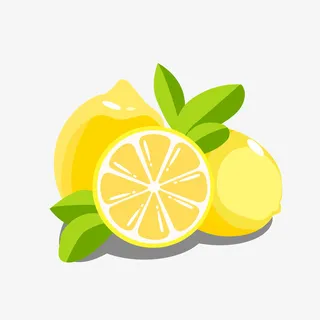 矢量卡通手绘水果系列清新柠檬夏天闹免抠 矢量卡通手绘水果系列清新柠檬夏天闹免抠