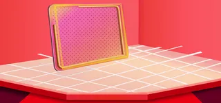 电商京东淘宝渐变红色夏季促销化妆品海报高清