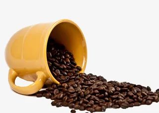 雀巢咖啡豆摄影免抠