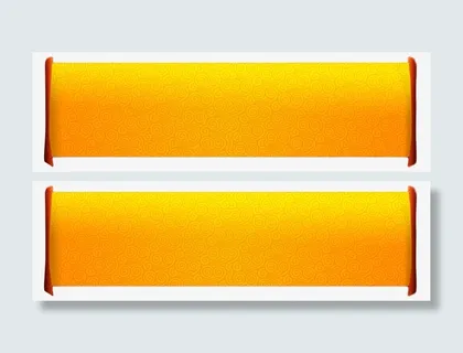 祥云底纹卷轴免抠