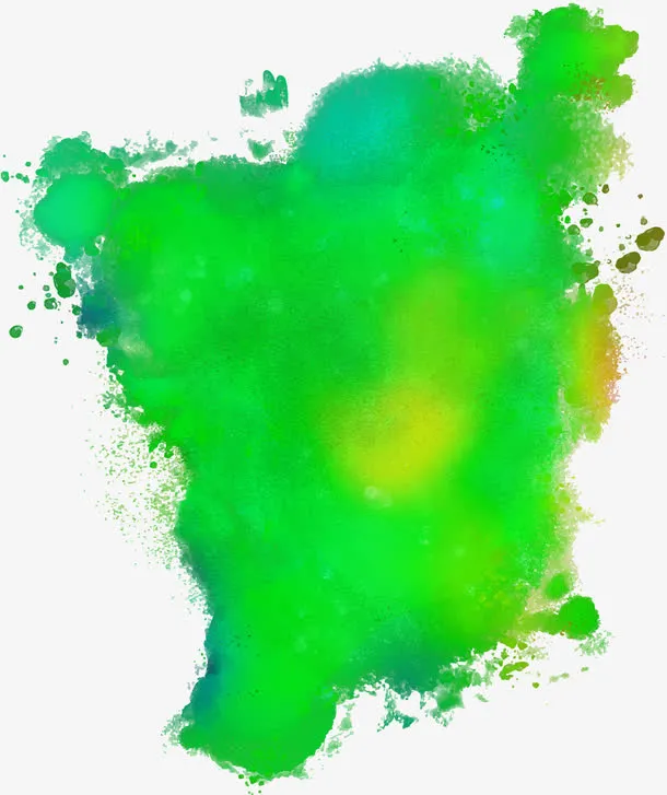 矢量绿色染料免抠