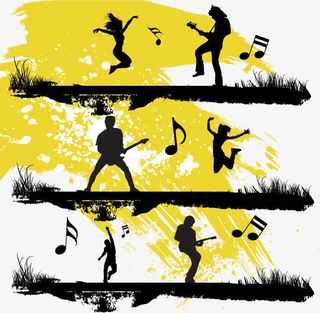 矢量人物剪影,免抠