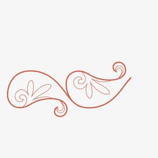 树叶雕花云纹免抠