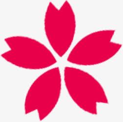 红色花朵图标七夕情人节免抠