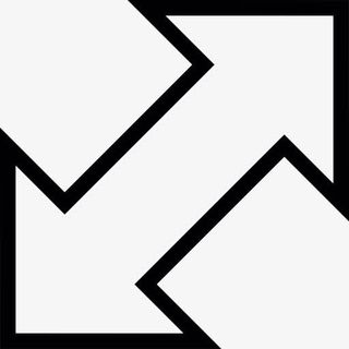 箭头双对角图标免抠