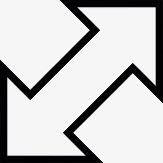 箭头双对角图标免抠