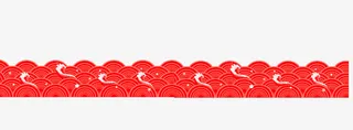 红色中国风鱼纹免费下载免抠