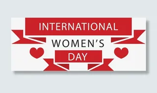 时尚女王节艺术字免抠