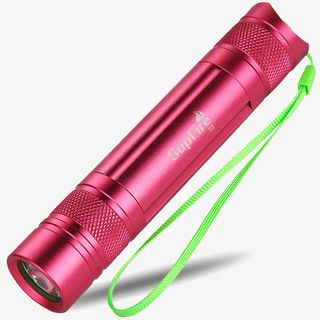 玫红色手电筒免抠