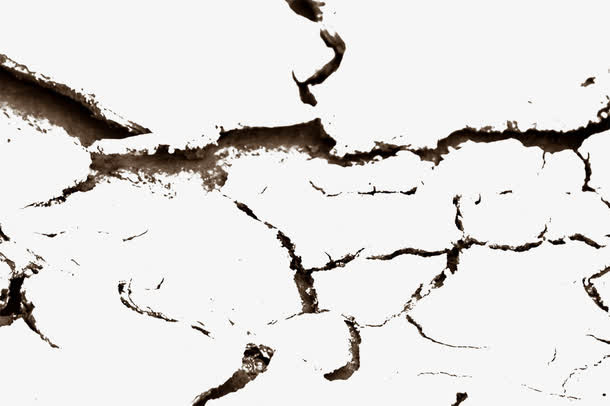 干旱开裂地面图片免抠