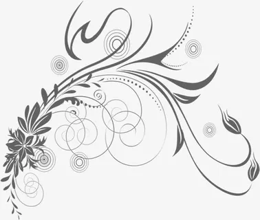 灰色古风边框装饰免抠