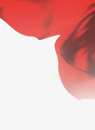 红旗彩带飘扬免抠