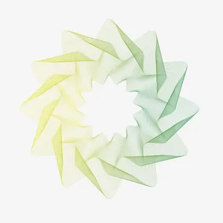 科技感渐变星型线条免抠