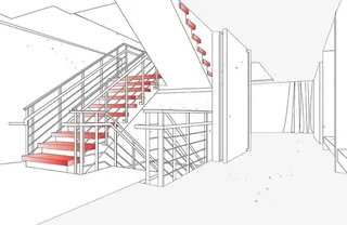 手绘室内设计效果图免抠
