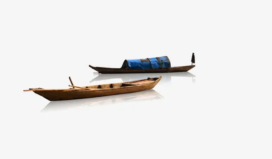 水面的小船免抠