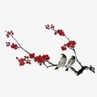 古风png免抠素材梅花免抠