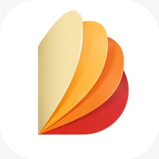 彩色椭圆纸张免抠