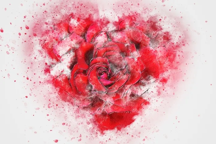 插画免扣花心高清