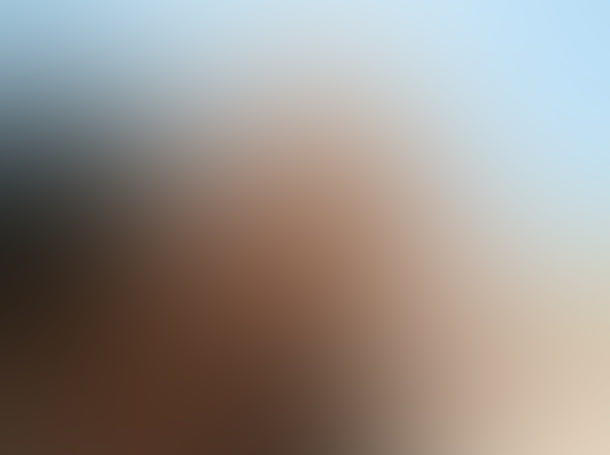 蓝棕色的模糊海报免抠