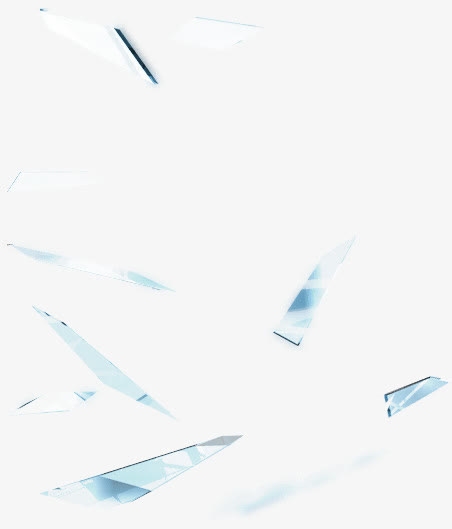 蓝色科技漂浮装饰免抠