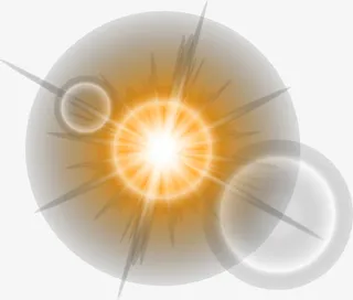 金色光晕矢量图案免抠