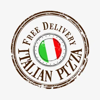 怀旧披萨标签图片免抠