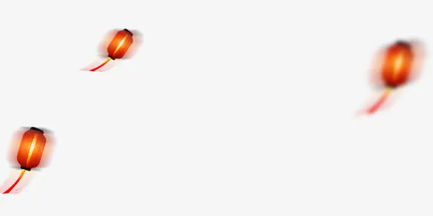 三个红灯笼节日素材psd免抠