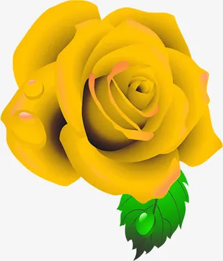 黄色鲜花美景美艳免抠