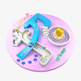 3D唯美科技未来元素免抠