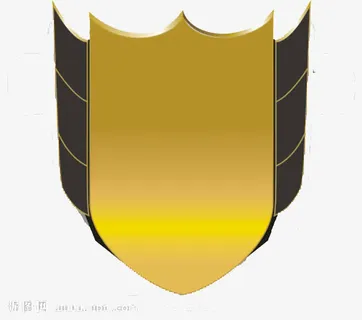 暗金盾牌免抠