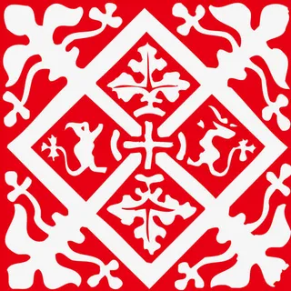 矢量红色元素图案免抠