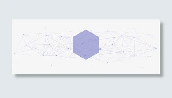 科技感线条六边形免抠