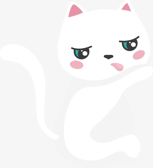 舔爪子的猫咪免抠