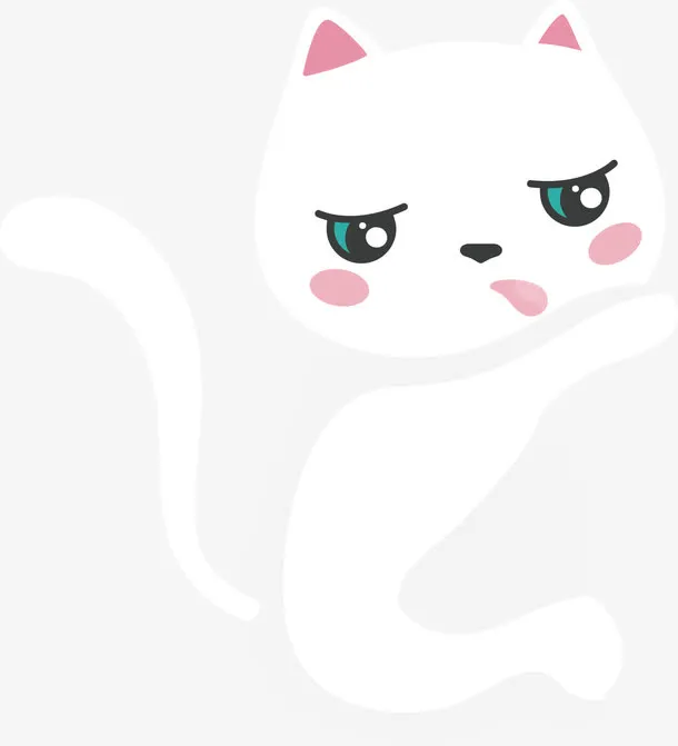 舔爪子的猫咪免抠