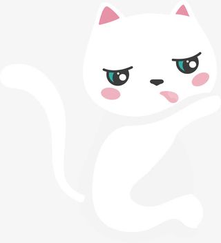 舔爪子的猫咪免抠