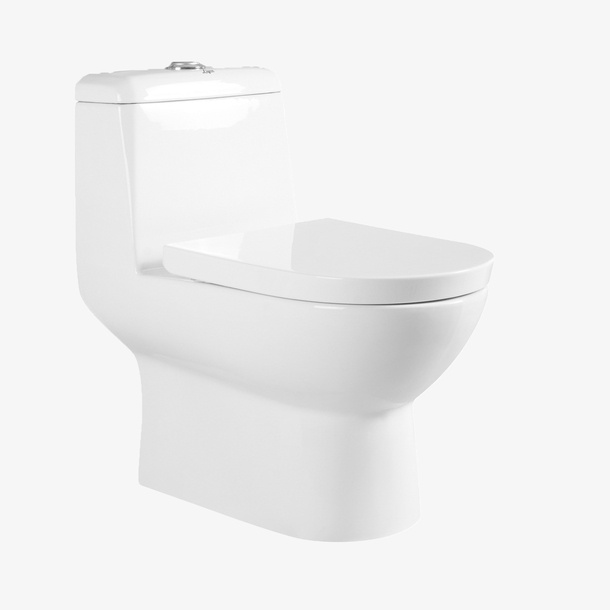 大盖子白色马桶常见居家设计感免抠