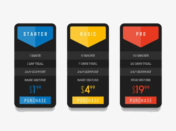 长方形价格标签免抠