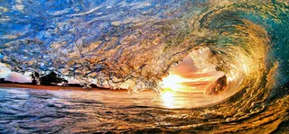 波浪水浪海报背景高清