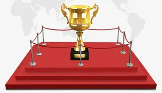 领奖台子上的奖杯免抠免抠