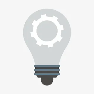 灰色圆弧电灯元素免抠