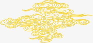 祥云底纹图标  中国风祥云花纹免抠