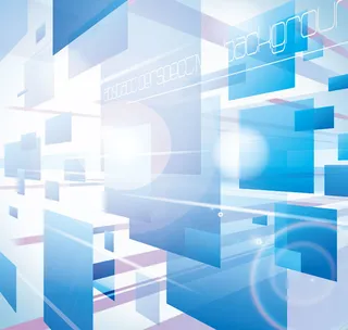 蓝色科技抽象背景矢量图高清