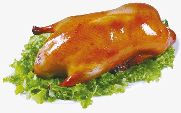 北京烤鸭美食免抠