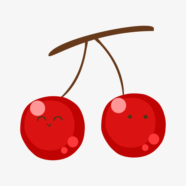 卡通樱桃PNG下载免抠