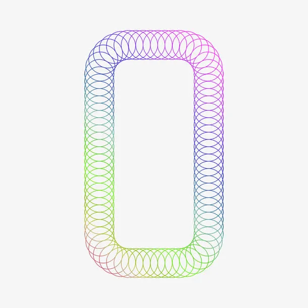 数字0彩色透明素材合集免抠