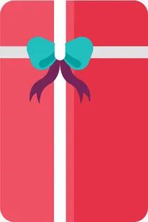 圣诞节红色礼盒免抠