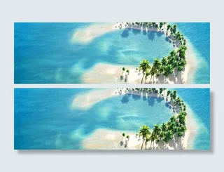 海中小岛背景高清