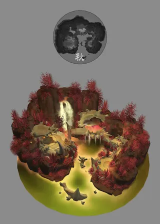 秋日创意场景标志免抠